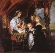 Peter Paul Rubens Deborah Kip Sir Balthasar Gerbiers wife, and her children painting